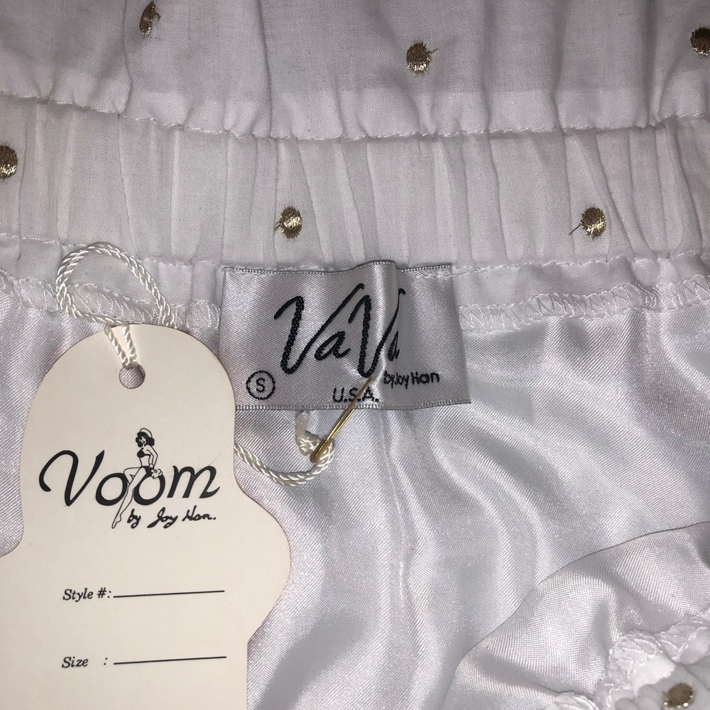 Vava white & gold polka dot off shoulder body suit - Picture 2 of 4